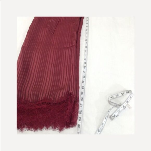 Tularosa Sheer Lace Wide Leg Belted Lace Hem Pants Size Small - Picture 5 of 8